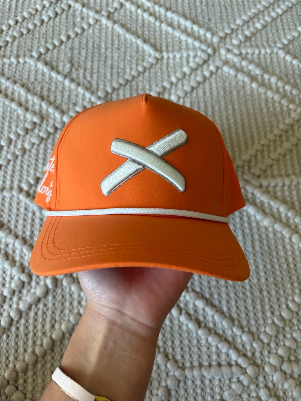 Absolutely Ridiculous Hat - white/orange